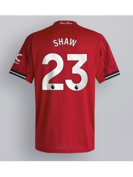 Moški Nogometna dresi replika Manchester United Luke Shaw #23 Domači 2025-26 Kratek rokav